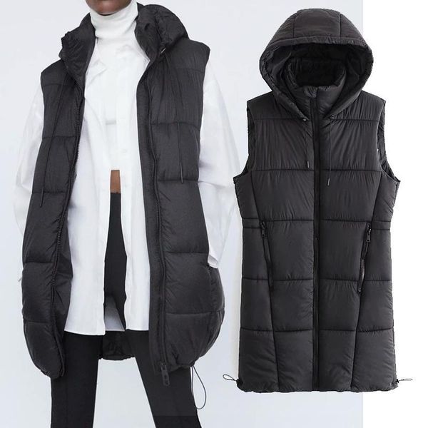 women's vests 2021 women fashion vest coat vest zipper hooded long jackets cotton clothes female outerwear chic, Black;white
women's vests 2021 women fashion vest coat vest zipper hooded long jackets cotton clothes female outerwear chic, Black;white