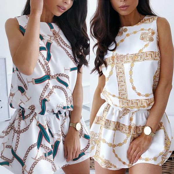 2021 chain print sleevels crew neck waist slim s skirt, Black;gray
2021 chain print sleevels crew neck waist slim s skirt, Black;gray