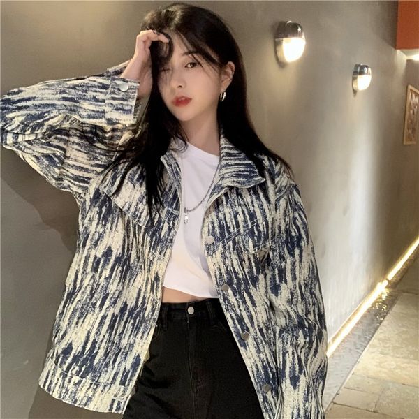 women's jackets autumn streetwearjacket korean women's jackets loose fine stylish long sleeve ladies tie dye denim short c5c2, Black;brown
women's jackets autumn streetwearjacket korean women's jackets loose fine stylish long sleeve ladies tie dye denim short c5c2, Black;brown