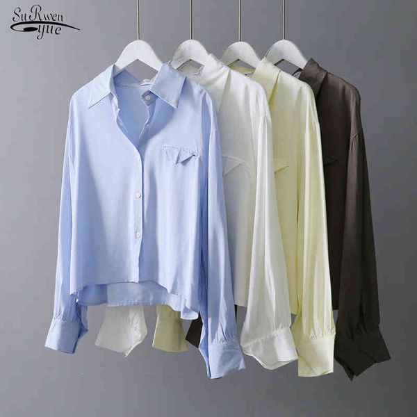 autumn korean style loose cardigan women's blouse office long sleeve solid shirts women plus size ladies blusas 11290 210508, White
autumn korean style loose cardigan women's blouse office long sleeve solid shirts women plus size ladies blusas 11290 210508, White