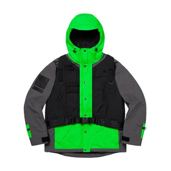 men's jackets 2 in 1 outdoor hiking coats vest outwear reflective wind breaker jacket, Black;brown
men's jackets 2 in 1 outdoor hiking coats vest outwear reflective wind breaker jacket, Black;brown