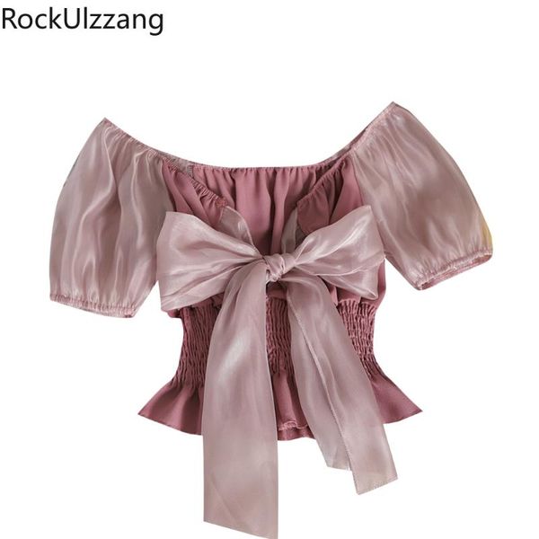puff short sleeve mesh lace up bow off shoulder chiffon shirt cute bandage crop women cropped blouse blusas fashion tee women's blo, White
puff short sleeve mesh lace up bow off shoulder chiffon shirt cute bandage crop women cropped blouse blusas fashion tee women's blo, White