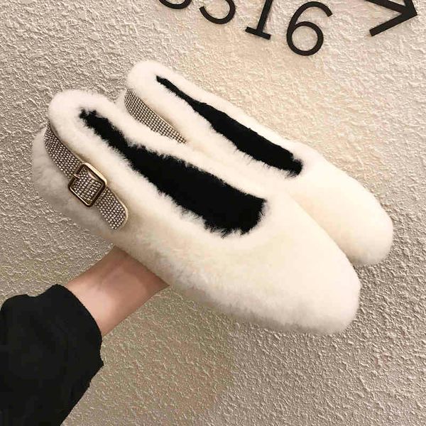 sandals winter fashion pointed flat shoes plus velvet warm lazy rabbit fur scoop casual women's home work shoe qlb4, Black
sandals winter fashion pointed flat shoes plus velvet warm lazy rabbit fur scoop casual women's home work shoe qlb4, Black