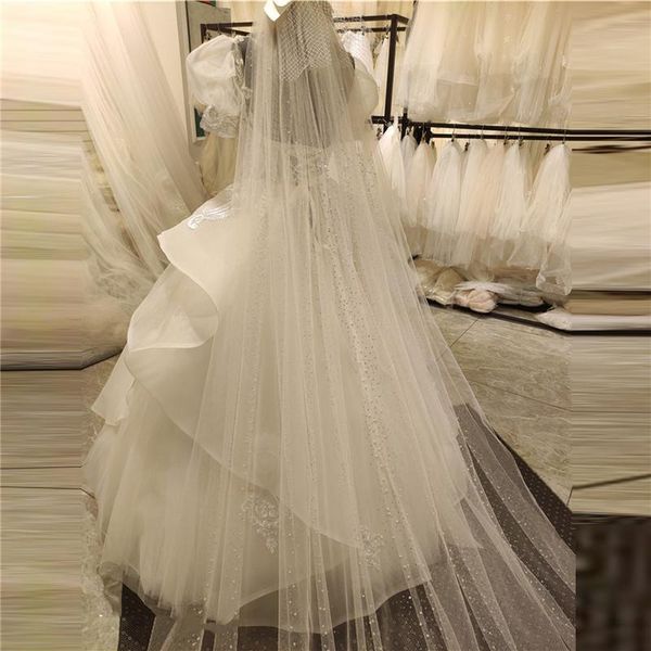 bridal veils bling beaded pearls rhinestone long veil wedding accessories one layer cathedral bride for women, Black
bridal veils bling beaded pearls rhinestone long veil wedding accessories one layer cathedral bride for women, Black