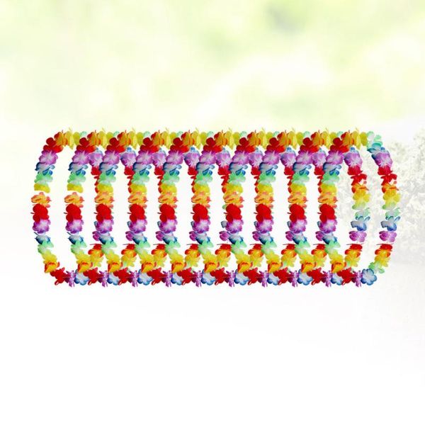 decorative flowers & wreaths 10pcs light colorful hawaiian leis artificial flower necklace classic garland tropical luau party neck loop fav
decorative flowers & wreaths 10pcs light colorful hawaiian leis artificial flower necklace classic garland tropical luau party neck loop fav