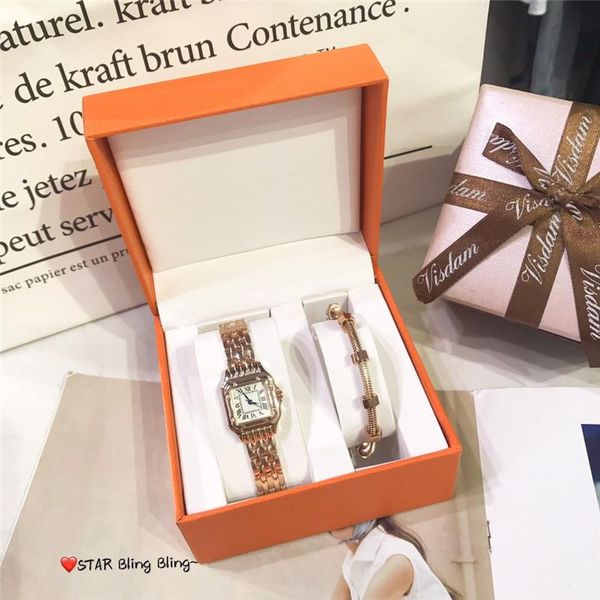 wristwatches jewelry sets of 2 classic stainless steel 28mm quartz female watch screw nail bracelet luxury gifts for women, Slivery;brown
wristwatches jewelry sets of 2 classic stainless steel 28mm quartz female watch screw nail bracelet luxury gifts for women, Slivery;brown