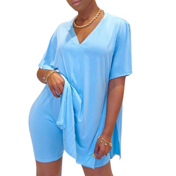 piece summer short women clothes casual v neck t shirt and shorts set streetwear outfits for suit plus size yoga outfit
piece summer short women clothes casual v neck t shirt and shorts set streetwear outfits for suit plus size yoga outfit