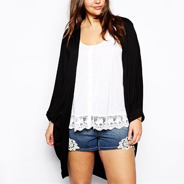 plus size outerwear & coats womens open front knitting cardigans solid black asymmetrical spring autumn casual office lady elegant kimono 5x
plus size outerwear & coats womens open front knitting cardigans solid black asymmetrical spring autumn casual office lady elegant kimono 5x