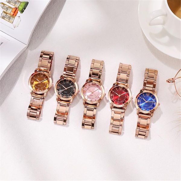 wristwatches luxury luminous watch ladies bracelet brand casual quartz steel montre femme relogio, Slivery;brown
wristwatches luxury luminous watch ladies bracelet brand casual quartz steel montre femme relogio, Slivery;brown