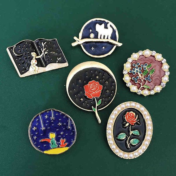 factory wholesale little prince series fairy tale enamel brooch cartoon literature star cat pin versatile couple schoolbag accessories hea/r
factory wholesale little prince series fairy tale enamel brooch cartoon literature star cat pin versatile couple schoolbag accessories hea/r