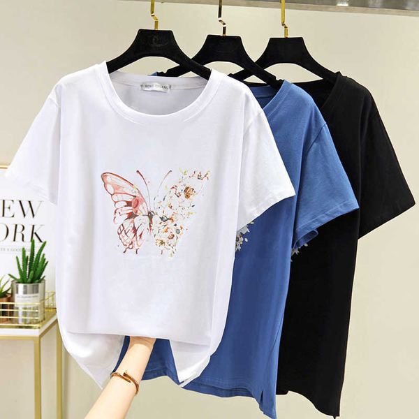 oversized cotton t shirt women butterflies print summer harajuku fashion t-shirt female tee shirt femme woman clothes 210604, White
oversized cotton t shirt women butterflies print summer harajuku fashion t-shirt female tee shirt femme woman clothes 210604, White