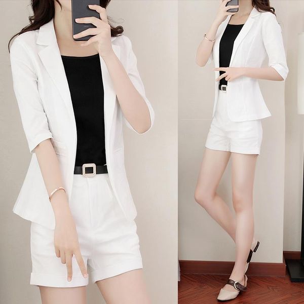 vrouwen pak zomer nieuwe temperament womenpant shorts tweedelige set was dun en casual koreaanse katoen linnen, White
vrouwen pak zomer nieuwe temperament womenpant shorts tweedelige set was dun en casual koreaanse katoen linnen, White