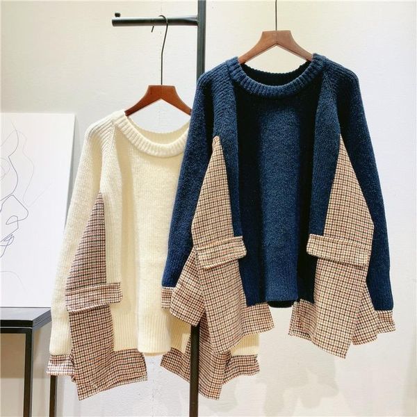 fashion oversized sweater women irregular pullover 2021 spring knit korean loose jumpers sueter mujer women's sweaters, White;black
fashion oversized sweater women irregular pullover 2021 spring knit korean loose jumpers sueter mujer women's sweaters, White;black
