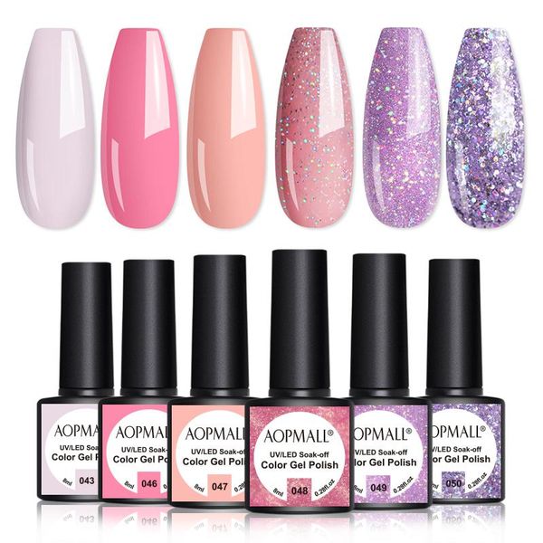 aopmall® 6 pcs pink gel nail polish set finger builder acrylic art manicure color extend jelly poly uv, Red;pink
aopmall® 6 pcs pink gel nail polish set finger builder acrylic art manicure color extend jelly poly uv, Red;pink