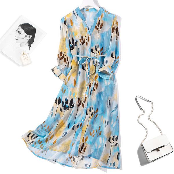 dress women's 100% pure silk solid blue print long shirt dress half sleeve split neck with belt l xl jn478, Black;gray
dress women's 100% pure silk solid blue print long shirt dress half sleeve split neck with belt l xl jn478, Black;gray