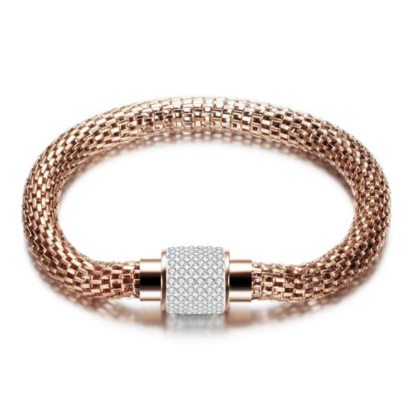 bangle classic luxury stainless steel mesh chain with rhinestones womens bracelets temperament beauty cuffs charm female jewelry, Black
bangle classic luxury stainless steel mesh chain with rhinestones womens bracelets temperament beauty cuffs charm female jewelry, Black