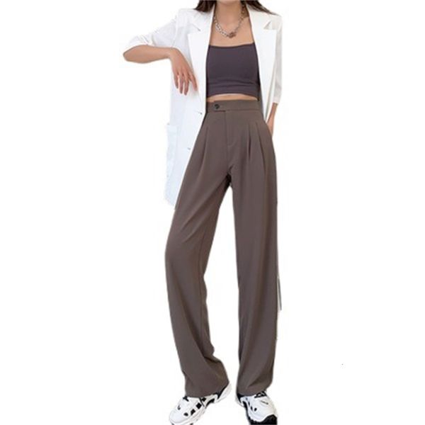 designer 21ss commuter wide leg suit pants women's autumn style hanging feeling high waist loose straight tube coffee casual landing th, Black;white
designer 21ss commuter wide leg suit pants women's autumn style hanging feeling high waist loose straight tube coffee casual landing th, Black;white