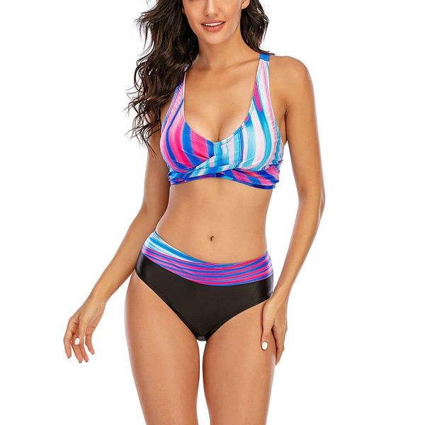 women's swimwear cross wrap bra bikini set gradient print swimsuit push up high waist swimear bathing suit patchwork bottom swim a5, White;black
women's swimwear cross wrap bra bikini set gradient print swimsuit push up high waist swimear bathing suit patchwork bottom swim a5, White;black