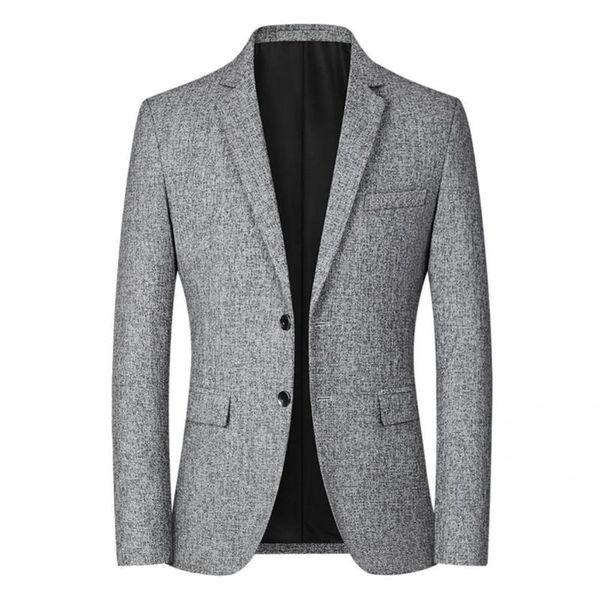 men's suits & blazers streetwear casual pure color lapel suit jacket temperament men coat slim for dating, White;black
men's suits & blazers streetwear casual pure color lapel suit jacket temperament men coat slim for dating, White;black