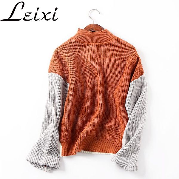 women's sweaters 2021 spring sweater women half turtleneck pullover split female casual warm clothing knitted bottoming, White;black
women's sweaters 2021 spring sweater women half turtleneck pullover split female casual warm clothing knitted bottoming, White;black