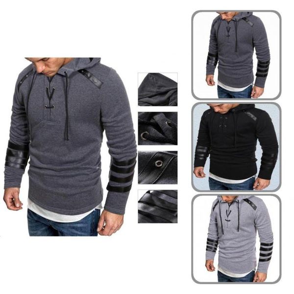 men's casual shirts hooded terrific handsome spring shirt long sleeve men hat for daily wear, White;black
men's casual shirts hooded terrific handsome spring shirt long sleeve men hat for daily wear, White;black