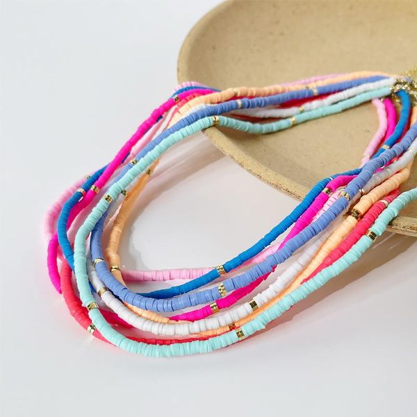 chokers minar boho handmade multicolor polymer clay bead choker necklace for women rainbow soft pottery vinyl disc beaded necklaces 2021, Golden;silver
chokers minar boho handmade multicolor polymer clay bead choker necklace for women rainbow soft pottery vinyl disc beaded necklaces 2021, Golden;silver