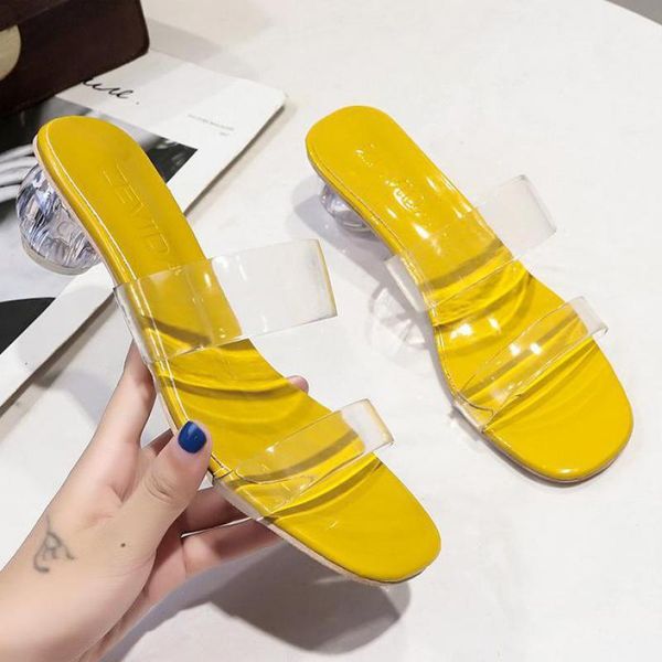 luxury yellow slides women high heels mules summer sandals female transparent low slippers shoes zapatillas mujer casa, Black
luxury yellow slides women high heels mules summer sandals female transparent low slippers shoes zapatillas mujer casa, Black