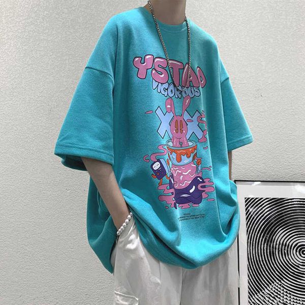 pattern graffiti painting short sleeve t-shirt men's summer couple loose korean fashion half t-shirt, White;black
pattern graffiti painting short sleeve t-shirt men's summer couple loose korean fashion half t-shirt, White;black