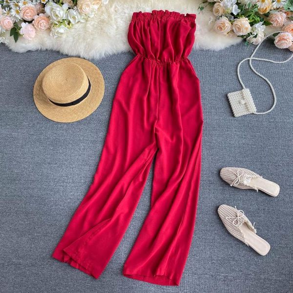 women's jumpsuits & rompers singrain women summer tube fashion off shoulder high waist beach holiday wide leg long, Black;white
women's jumpsuits & rompers singrain women summer tube fashion off shoulder high waist beach holiday wide leg long, Black;white