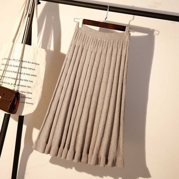 plus size knitted woman skirts winter long pleated solid maxi skirt black high waist saia longa femme 210601
plus size knitted woman skirts winter long pleated solid maxi skirt black high waist saia longa femme 210601