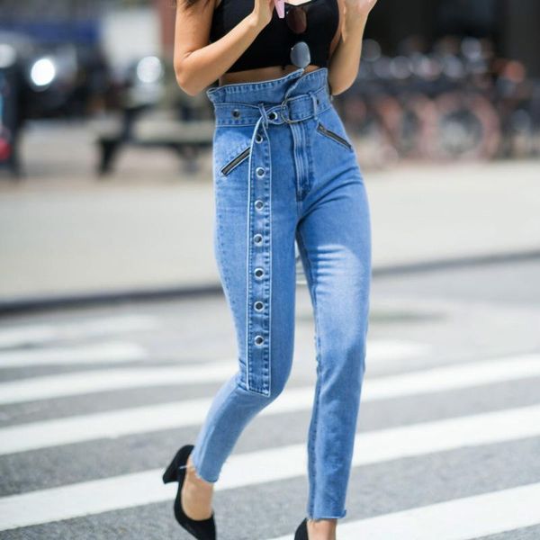 women's jeans for women blue high waist slim with belt woman female washed denim skinny pencil pants fashion streetwear
women's jeans for women blue high waist slim with belt woman female washed denim skinny pencil pants fashion streetwear
