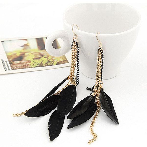 dangle & chandelier yada vintage black color feather drop earrings bohemian statement earring for women jewelry er210005, Silver
dangle & chandelier yada vintage black color feather drop earrings bohemian statement earring for women jewelry er210005, Silver