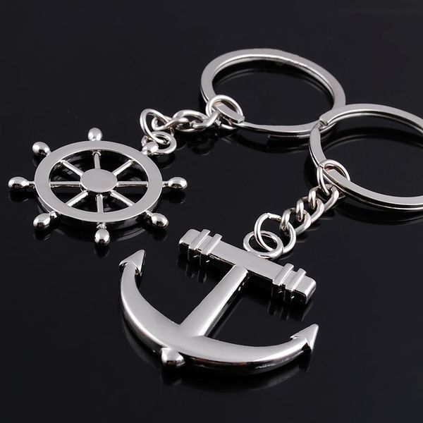 10pieces/lot creative ship rudder anchor couple keychain metal keychain accessories key ring couple small jewelry, Silver
10pieces/lot creative ship rudder anchor couple keychain metal keychain accessories key ring couple small jewelry, Silver