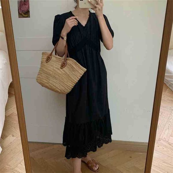 lace hook flowers vintage v-neck chic sweet summer ol streetwear princess puff sleeve long dress vestidos 210525, Black;gray
lace hook flowers vintage v-neck chic sweet summer ol streetwear princess puff sleeve long dress vestidos 210525, Black;gray