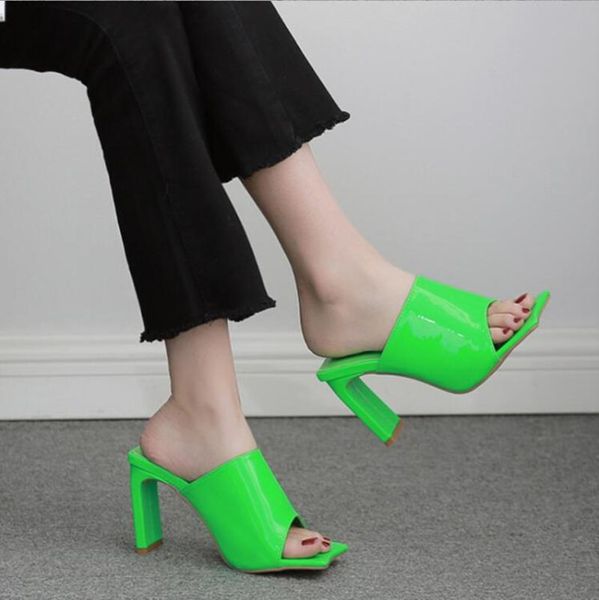 sandals spring fashion patent leather women slippers outdoor square high heels ladies peep toe gladiator shoes, Black 
sandals spring fashion patent leather women slippers outdoor square high heels ladies peep toe gladiator shoes, Black