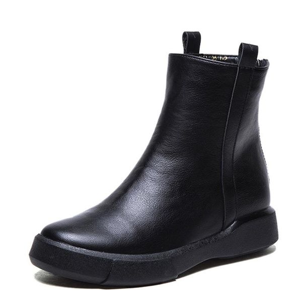 boots plus size vintage flat women autumn winter round toe back zipper warm waterproof ankle platform shoes 41 42, Black
boots plus size vintage flat women autumn winter round toe back zipper warm waterproof ankle platform shoes 41 42, Black