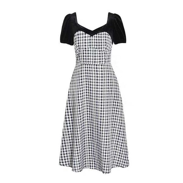 perhaps u women slash neck puff sleeve short sleeve a-line midi dress summer blue plaid d1970 210529, Black;gray
perhaps u women slash neck puff sleeve short sleeve a-line midi dress summer blue plaid d1970 210529, Black;gray
