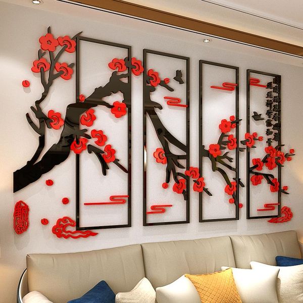 wall stickers chinese style plum blossom acrylic sticker 3d stereo living room entrance restaurant background layout
wall stickers chinese style plum blossom acrylic sticker 3d stereo living room entrance restaurant background layout
