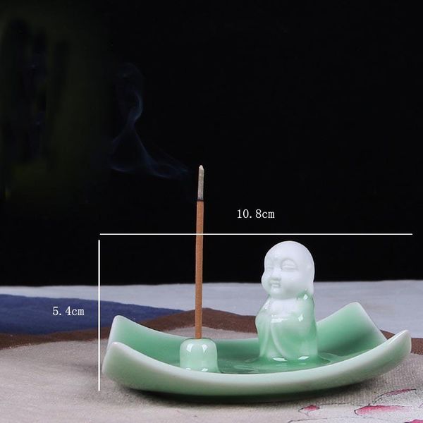 fragrance lamps creative chinese zen antique kiln ceramic celadon little lovely buddha monk stick incense burner censer home decor ornaments
fragrance lamps creative chinese zen antique kiln ceramic celadon little lovely buddha monk stick incense burner censer home decor ornaments