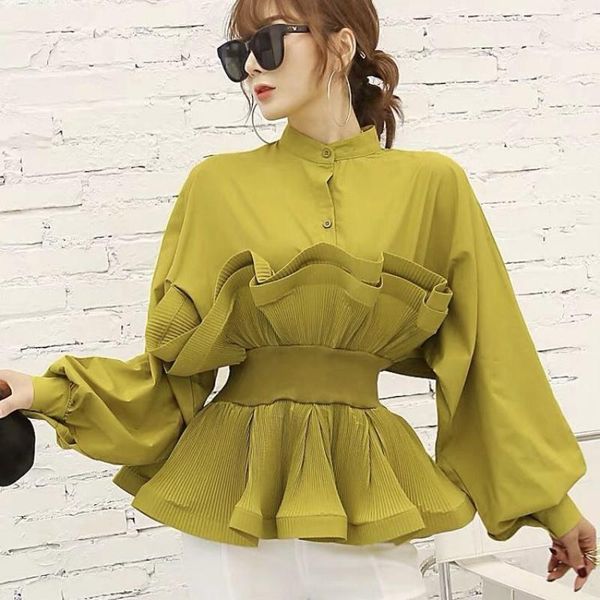 women's blouses & shirts camicia mujer vintage black white women long sleeve pleated ruffled korean office lady tunic elegant blusas
women's blouses & shirts camicia mujer vintage black white women long sleeve pleated ruffled korean office lady tunic elegant blusas