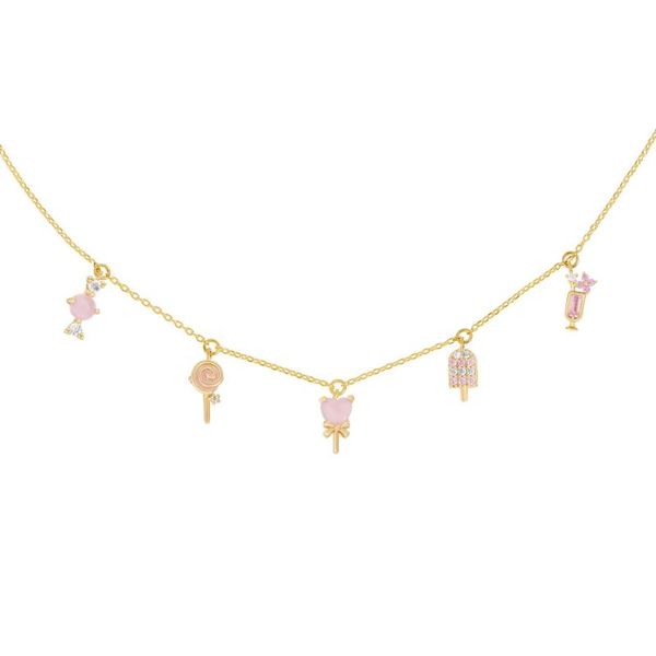 chains ins cream clavicle chain bowknot charm pendant&necklaces for women colorful lollipop heart necklace, Silver
chains ins cream clavicle chain bowknot charm pendant&necklaces for women colorful lollipop heart necklace, Silver
