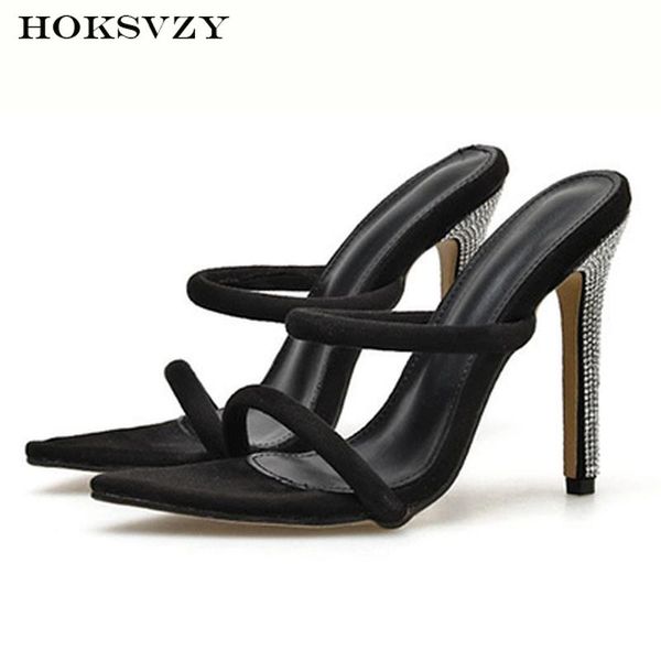 summer fashion large size flash diamond stiletto women's shoes pointed suede open toe high-heeled sandals, Black
summer fashion large size flash diamond stiletto women's shoes pointed suede open toe high-heeled sandals, Black