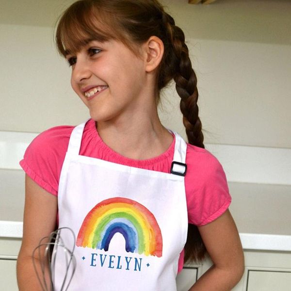 personalized rainbow children's apron, child's apron cutom girls birthday gift cooking boys baking aprons
personalized rainbow children's apron, child's apron cutom girls birthday gift cooking boys baking aprons