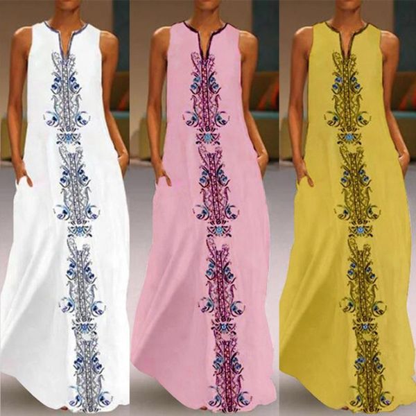 casual dresses women vintage daily sleeveless striped printed v-neck summer maxi dress, Black;gray
casual dresses women vintage daily sleeveless striped printed v-neck summer maxi dress, Black;gray
