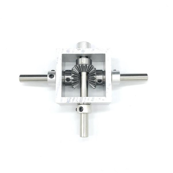 smart home control 90 degree right angle drive bevel gear corner device, one input and two output forward reverse conversion to box 1:1
smart home control 90 degree right angle drive bevel gear corner device, one input and two output forward reverse conversion to box 1:1