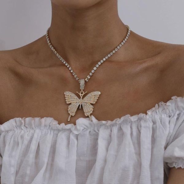 gold color choker necklace for women 1 layer crystal butterfly pendant chain necklaces & pendants velvet chokers fashion jewelry, Silver
gold color choker necklace for women 1 layer crystal butterfly pendant chain necklaces & pendants velvet chokers fashion jewelry, Silver