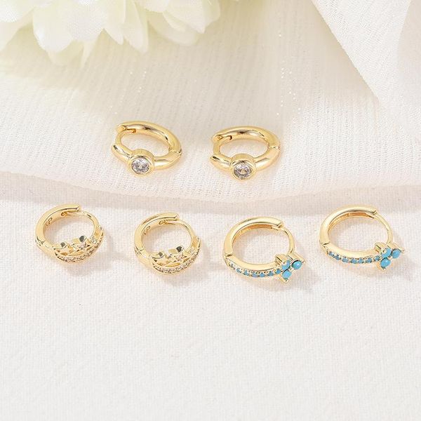 hoop & huggie 10pairs earrings for women fashion copper gold plated cubic zircon elegant jewelry party wedding gift trendy moon star, Golden;silver
hoop & huggie 10pairs earrings for women fashion copper gold plated cubic zircon elegant jewelry party wedding gift trendy moon star, Golden;silver