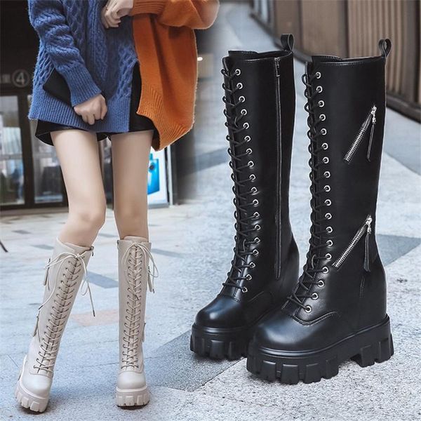 boots arrivals women platform knee-high ladies autumn winter chunky plush warm long increased internal 11cm, Black
boots arrivals women platform knee-high ladies autumn winter chunky plush warm long increased internal 11cm, Black