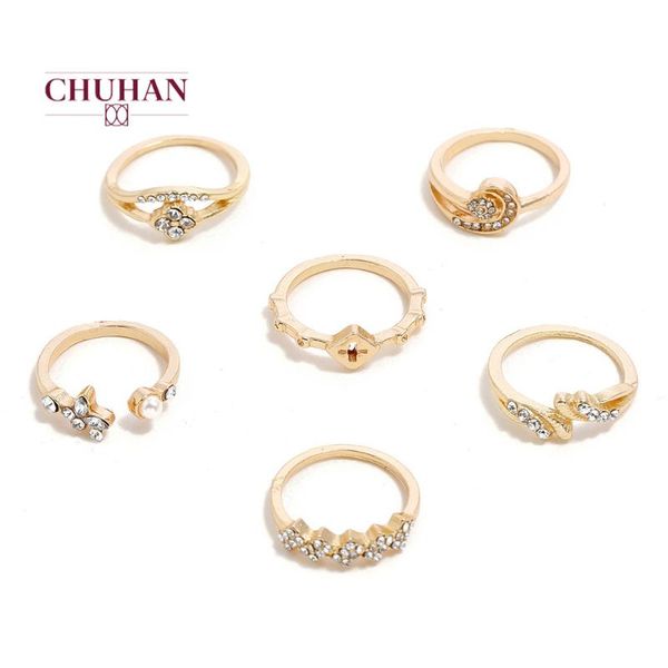 cluster rings chuhan 6pcs/set bohemian retro crystal gold ring set women knuckle wedding anniversary gift j42, Golden;silver
cluster rings chuhan 6pcs/set bohemian retro crystal gold ring set women knuckle wedding anniversary gift j42, Golden;silver