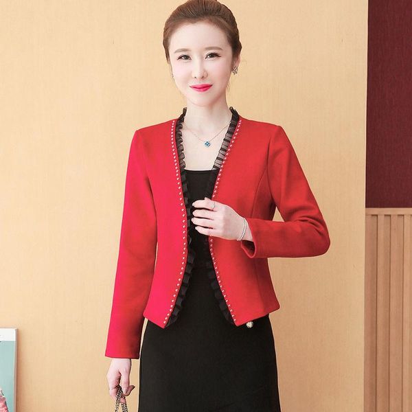 women's jackets suede oversized coat women pearl beading jacket autumn bolero biker motorcycle female luxury flounce trim streetwear, Black;brown
women's jackets suede oversized coat women pearl beading jacket autumn bolero biker motorcycle female luxury flounce trim streetwear, Black;brown